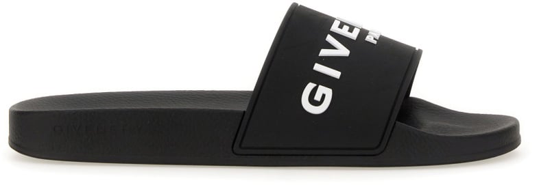 Givenchy SANDALO SLIDE CON LOGO Zwart