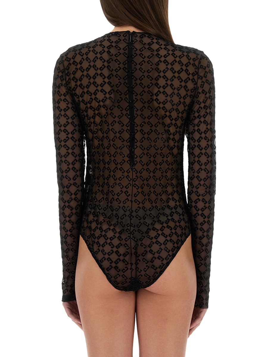 Givenchy MONOGRAM TULLE BODYSUIT Zwart