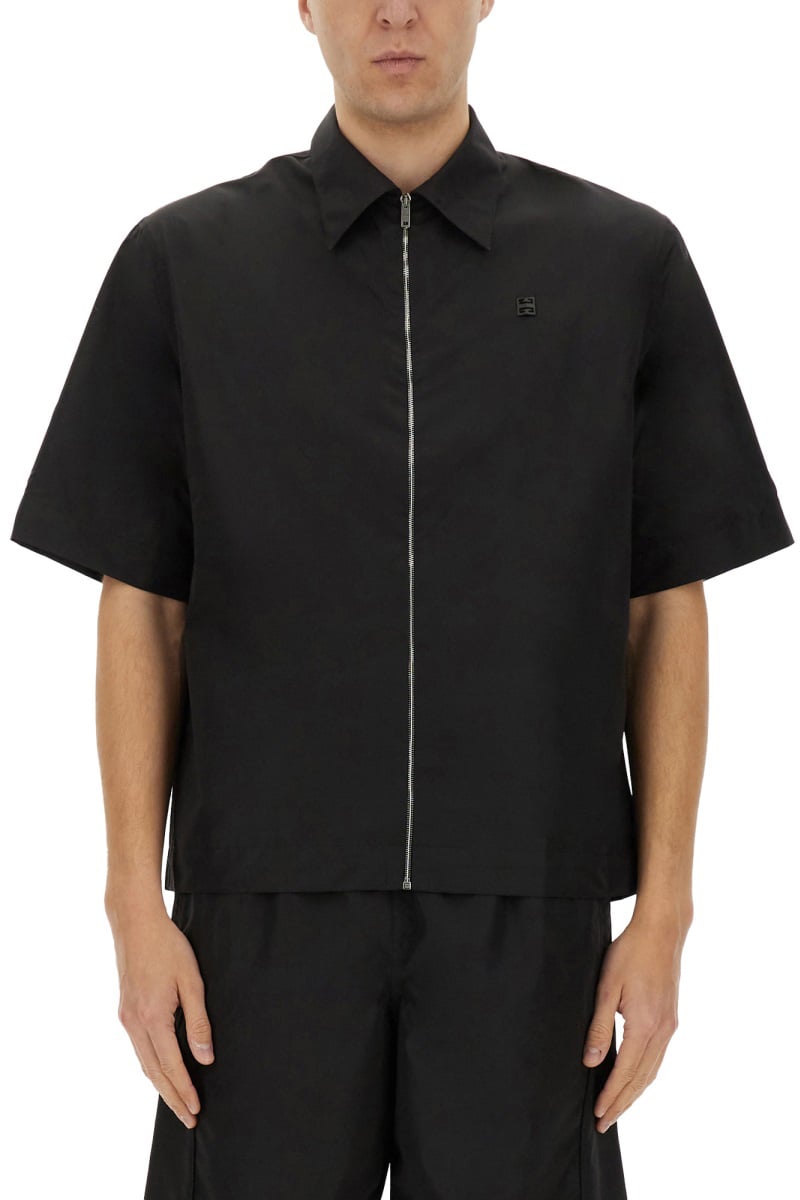 Givenchy CASUAL SHIRT WITH ZIPPER Zwart