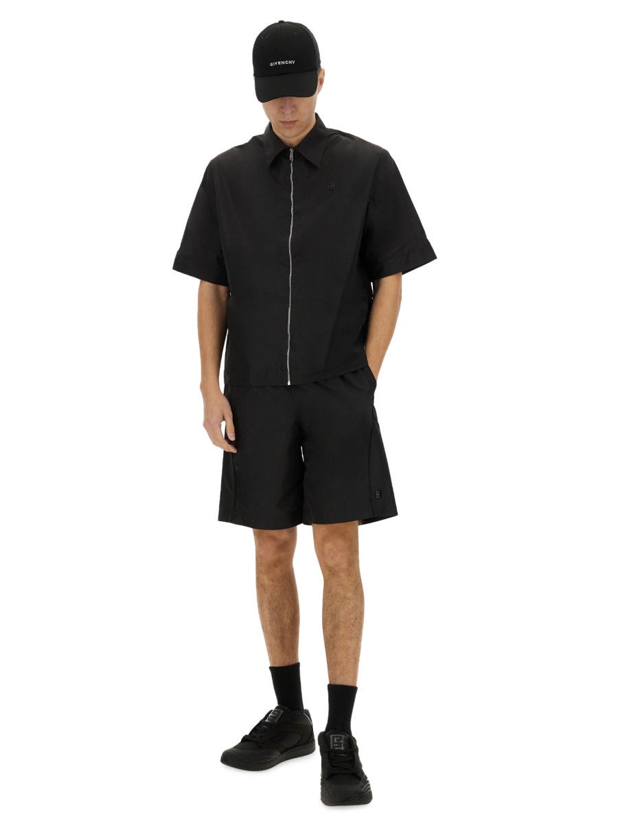 Givenchy CASUAL SHIRT WITH ZIPPER Zwart