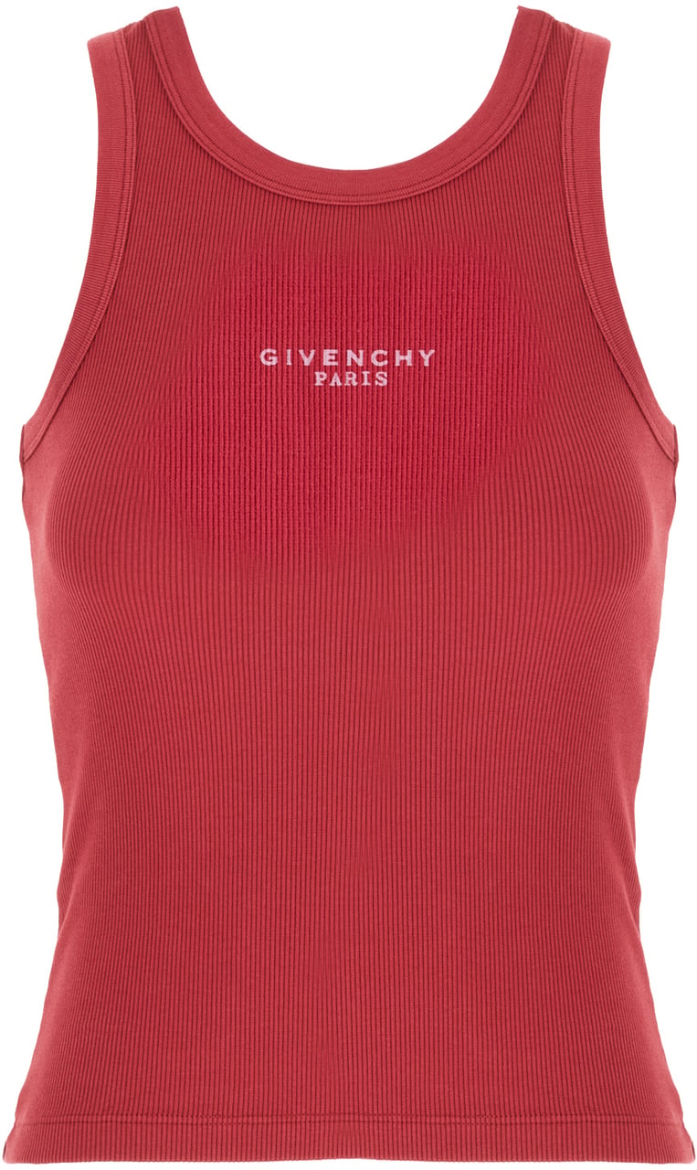 Givenchy Fuchsia stretch cotton tank top Roze