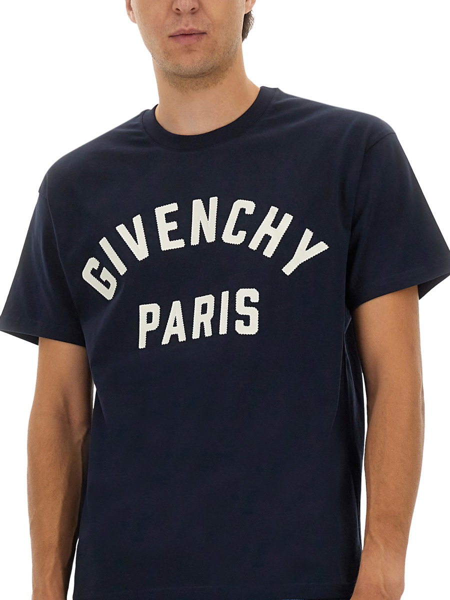 Givenchy T-SHIRT WITH LOGO Blauw
