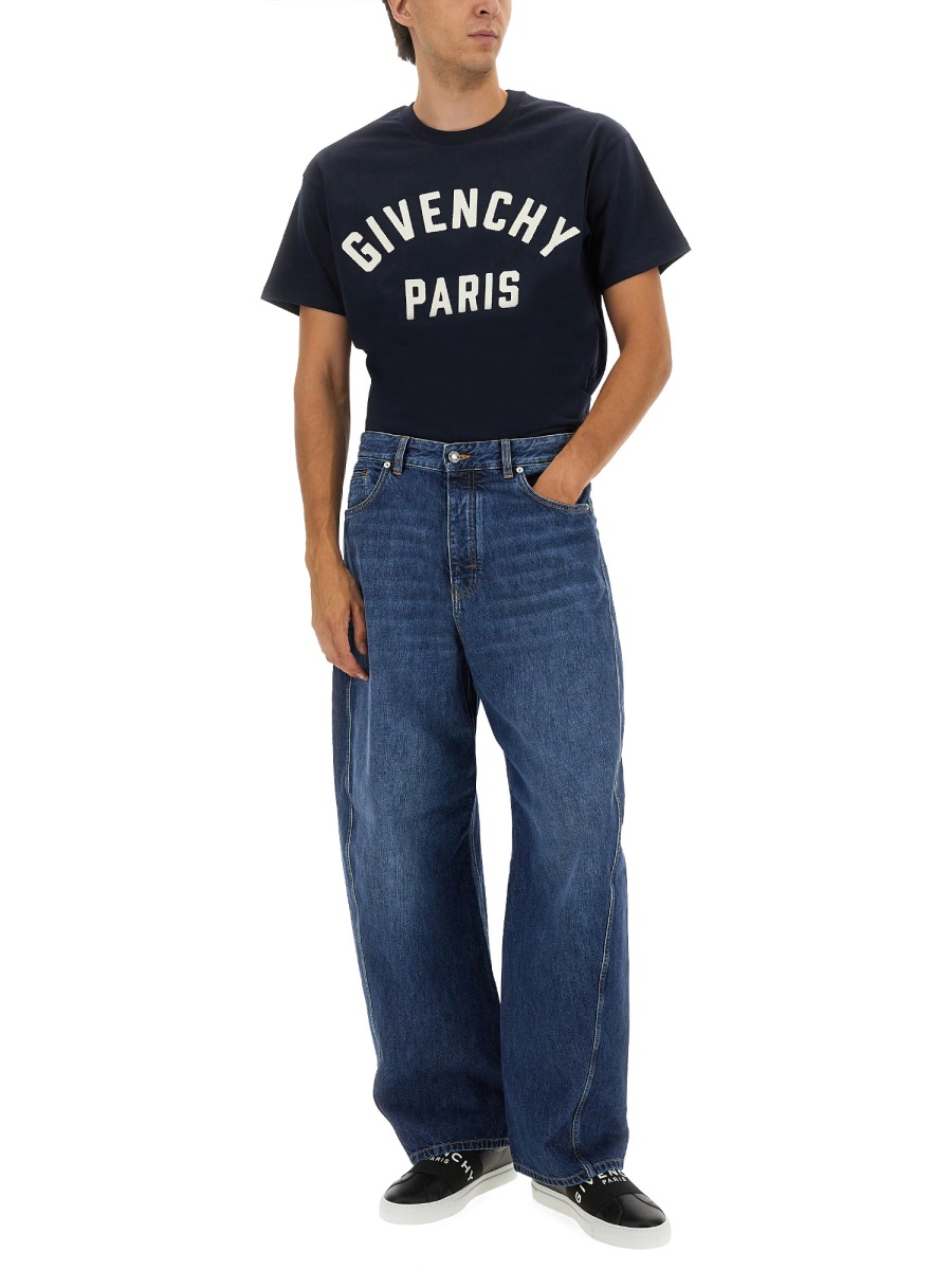 Givenchy T-SHIRT WITH LOGO Blauw