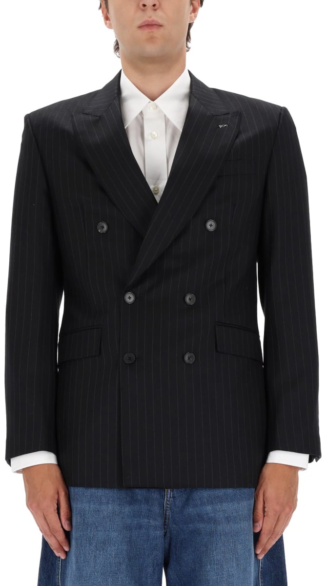 Givenchy FITTED STRIPED JACKET Zwart