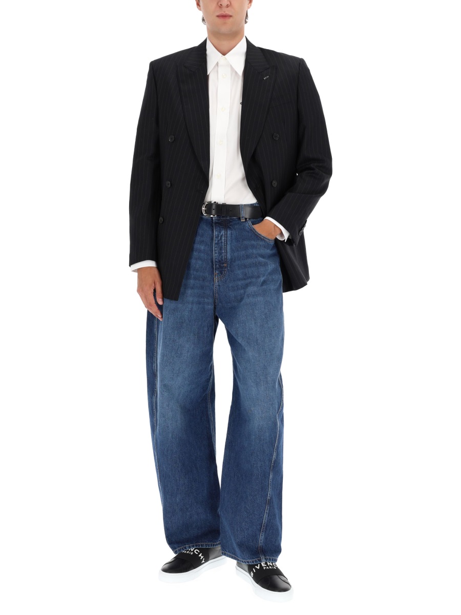 Givenchy FITTED STRIPED JACKET Zwart