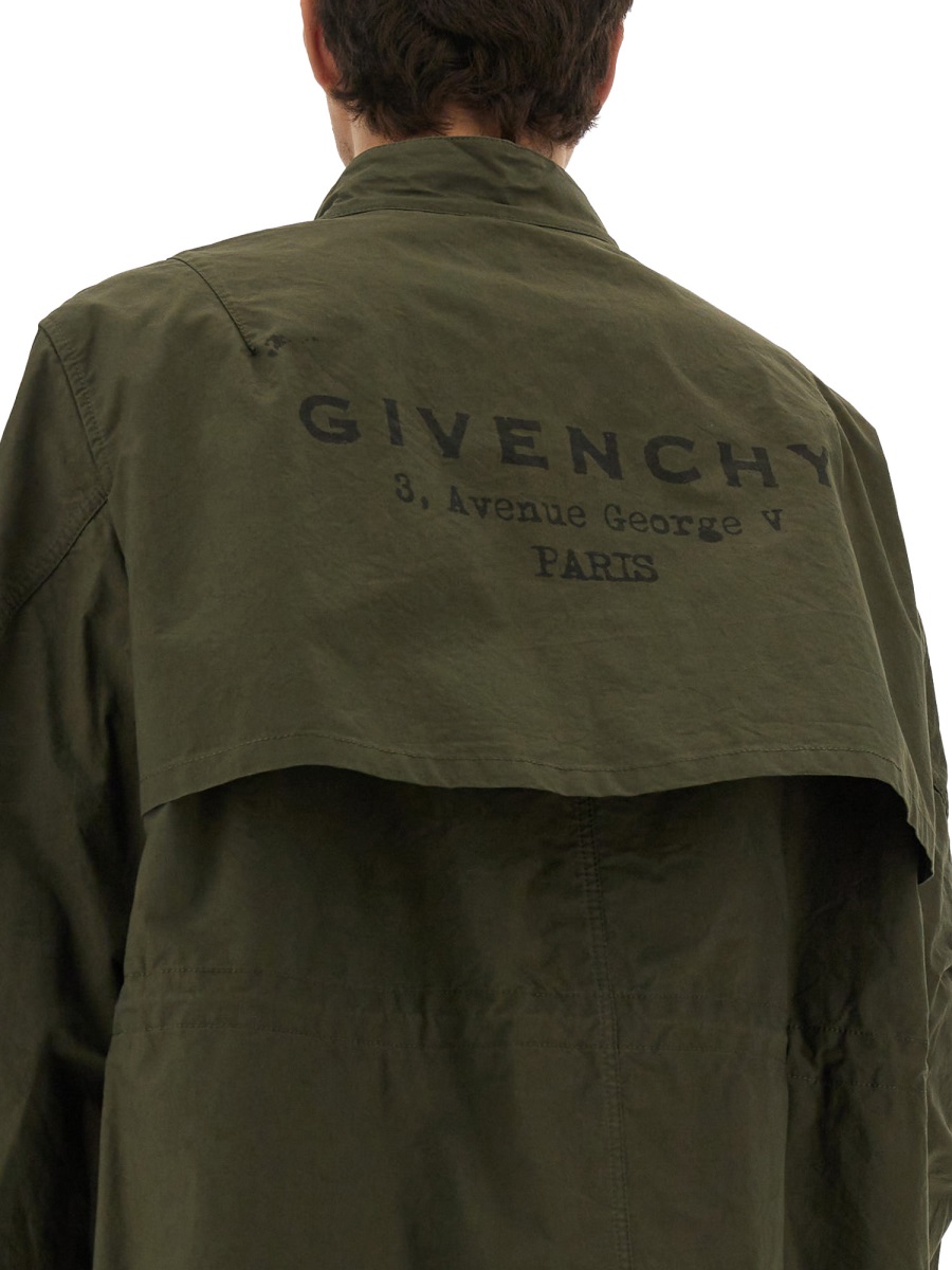 Givenchy PARKA WITH LOGO Groen