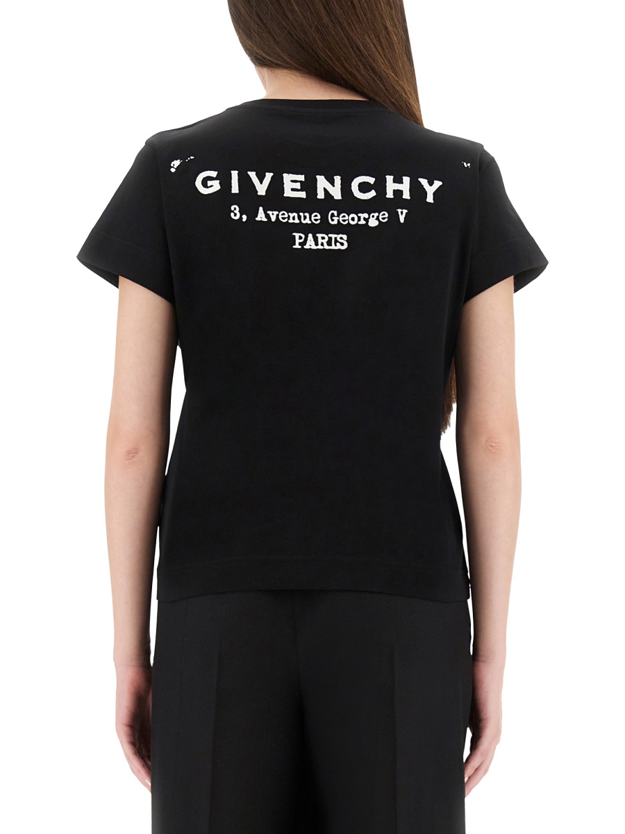 Givenchy T-SHIRT WITH LOGO Zwart