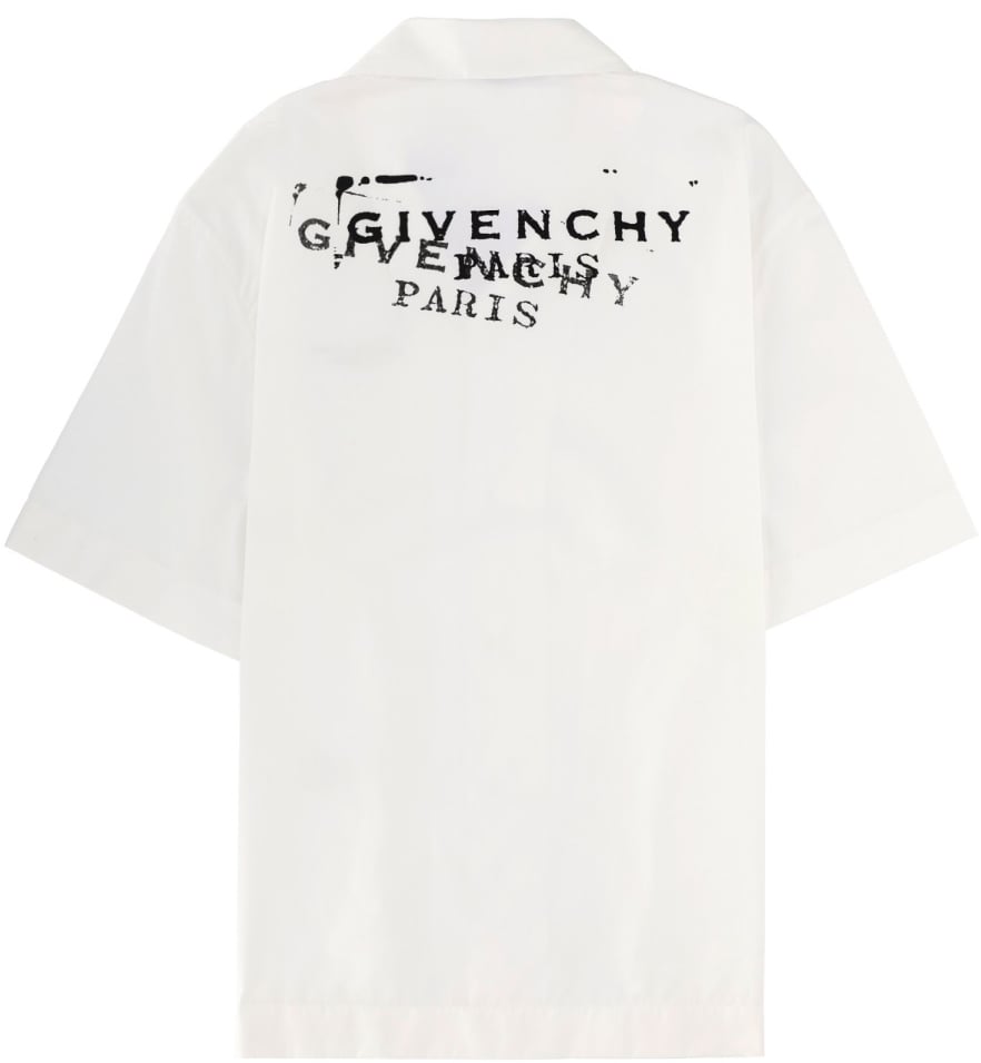 Givenchy LOGO PRINT SHIRT Wit
