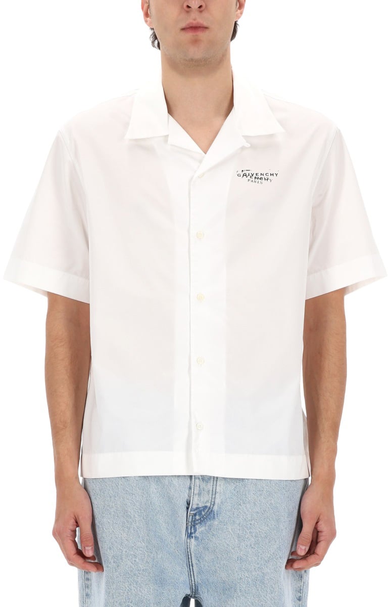 Givenchy LOGO PRINT SHIRT Wit