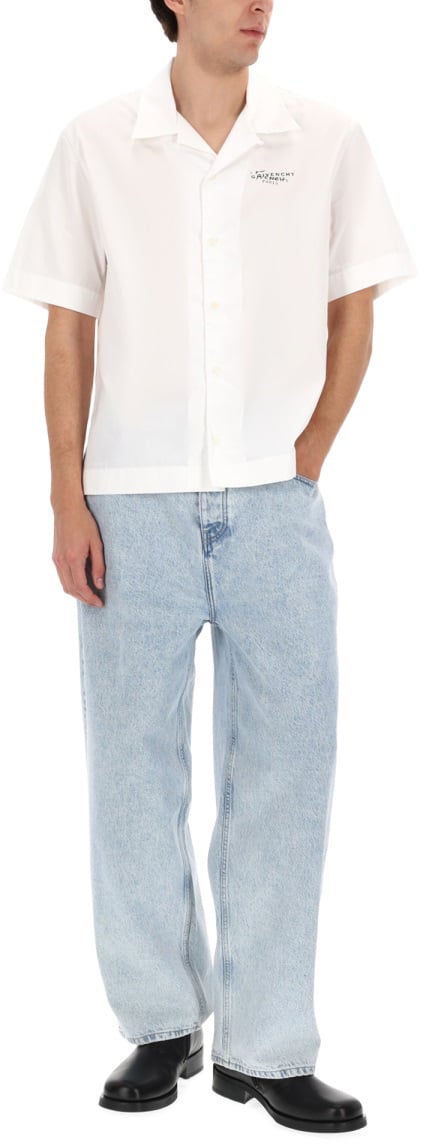 Givenchy LOGO PRINT SHIRT Wit