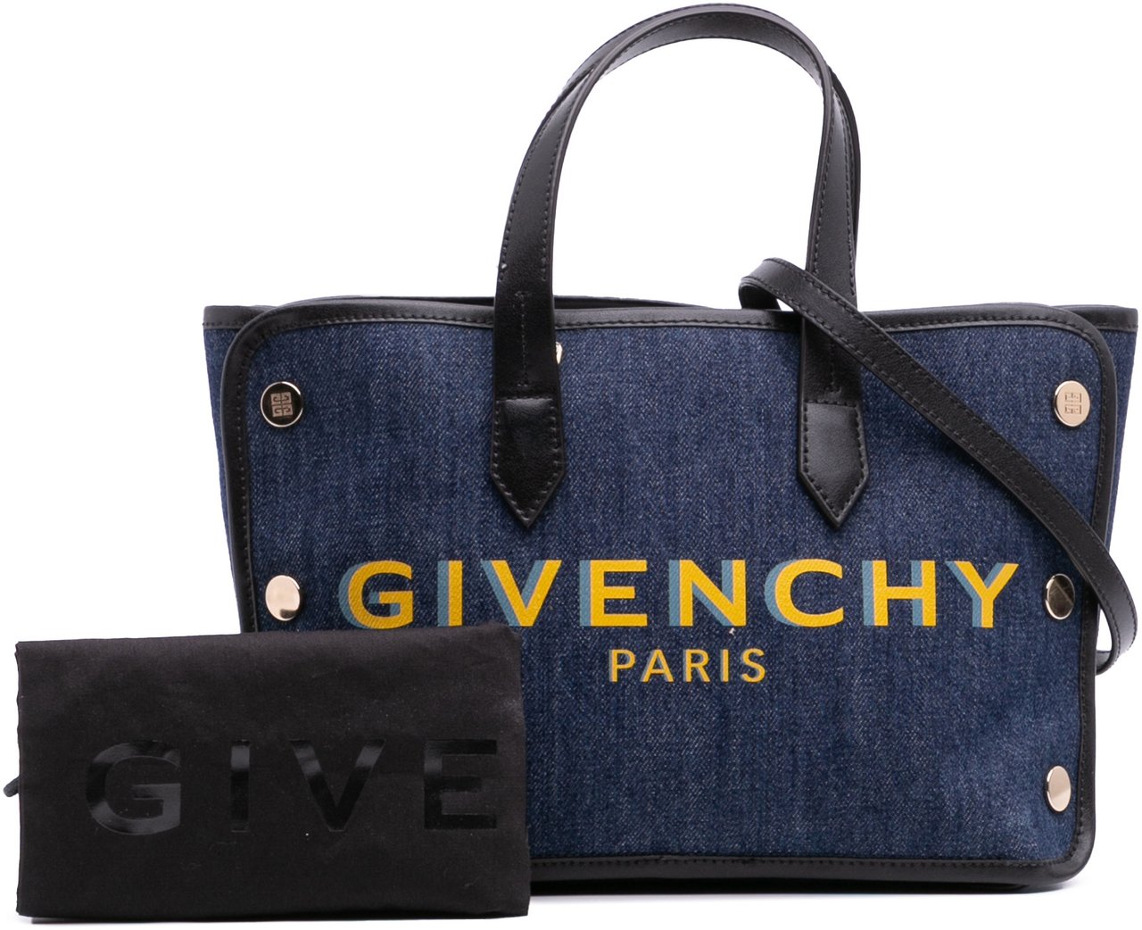 Givenchy Mini Denim Bond Shopper Tote Blauw