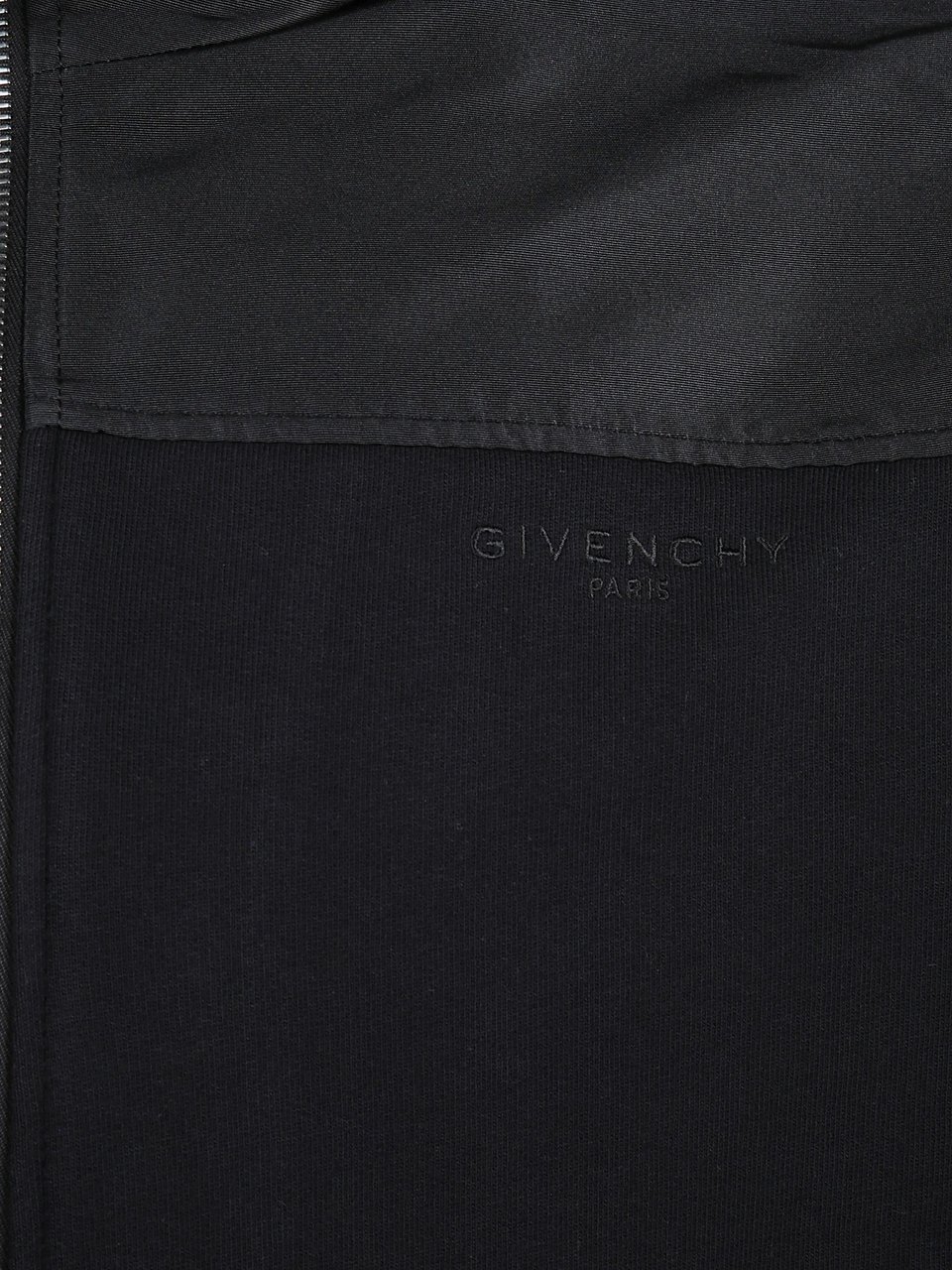 Givenchy Black Full Zip Matte Shiny Windbreaker Zwart