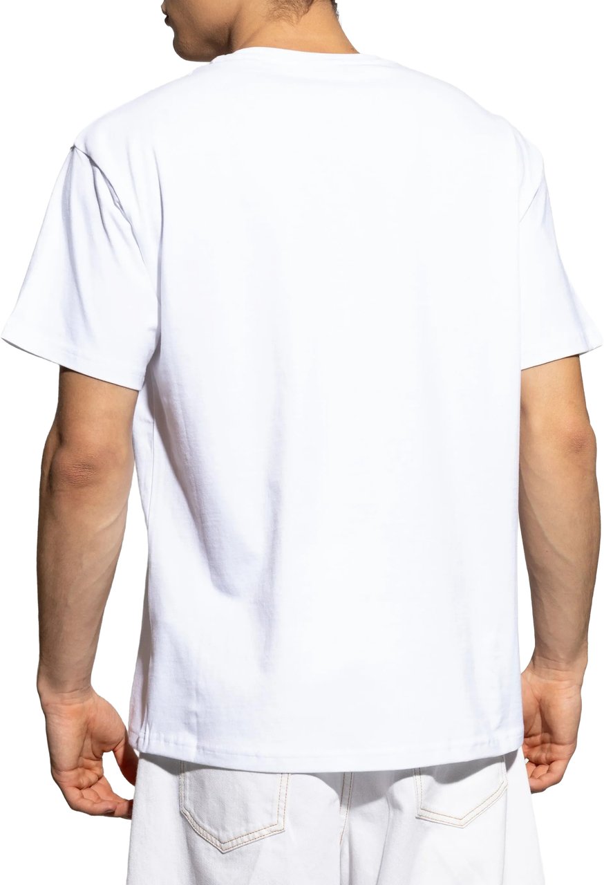 Givenchy Minimalist Regular Fit Embossed Logo T-Shirt Wit