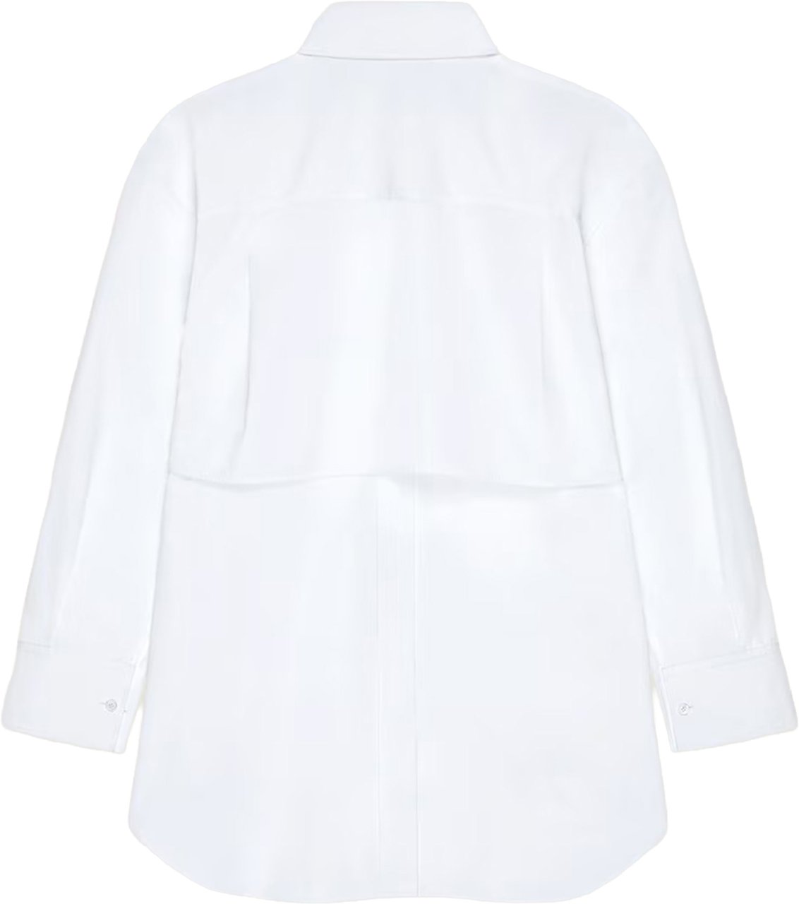 Givenchy Wrapped White Long Sleeve Cotton Shirt Wit