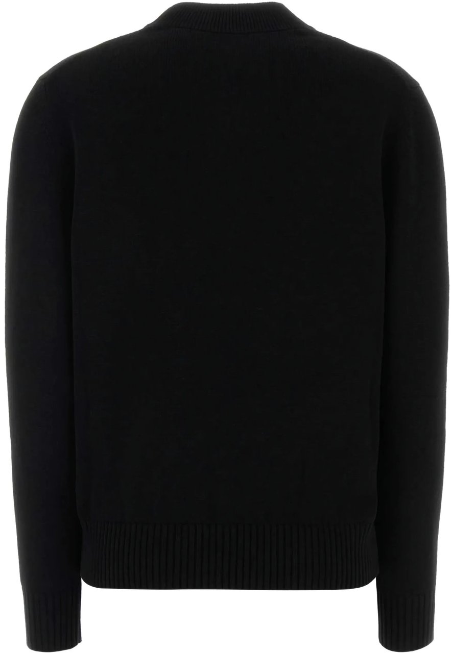 Givenchy Small Crew Neck Minimalist Black Sweater Zwart