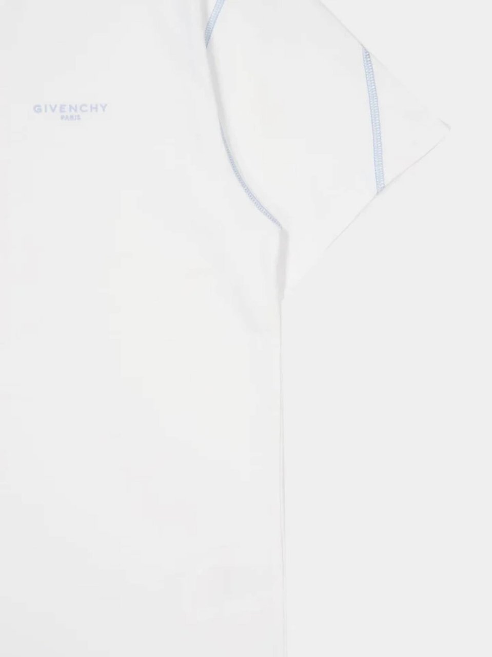 Givenchy COUTURE SEAM CONTRASTED STITCH T-SHIRT Wit