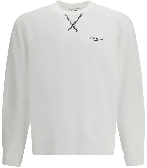 Givenchy Givenchy White Cotton Sweatshirt Wit