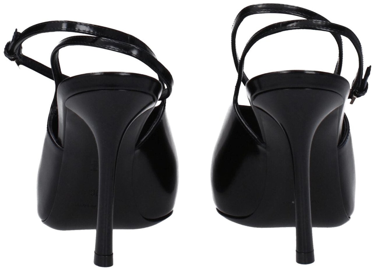 Givenchy Black Leather High Heel Pumps Zwart