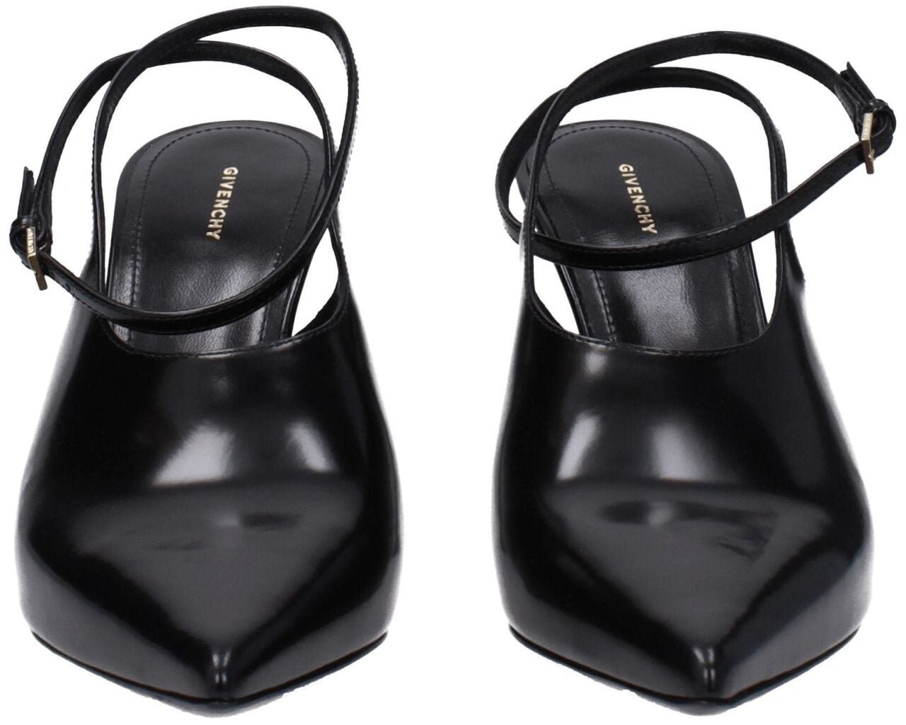 Givenchy Black Leather High Heel Pumps Zwart