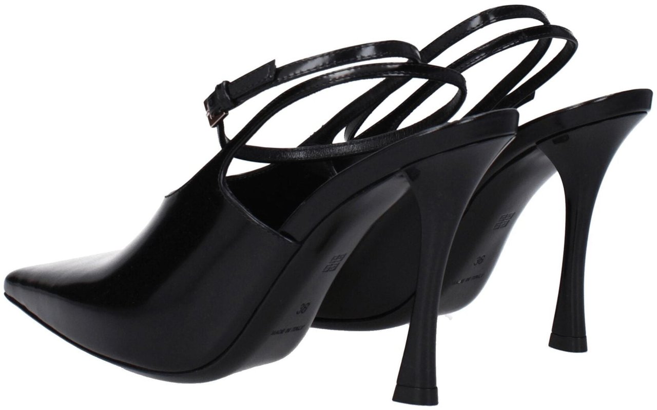 Givenchy Black Leather High Heel Pumps Zwart