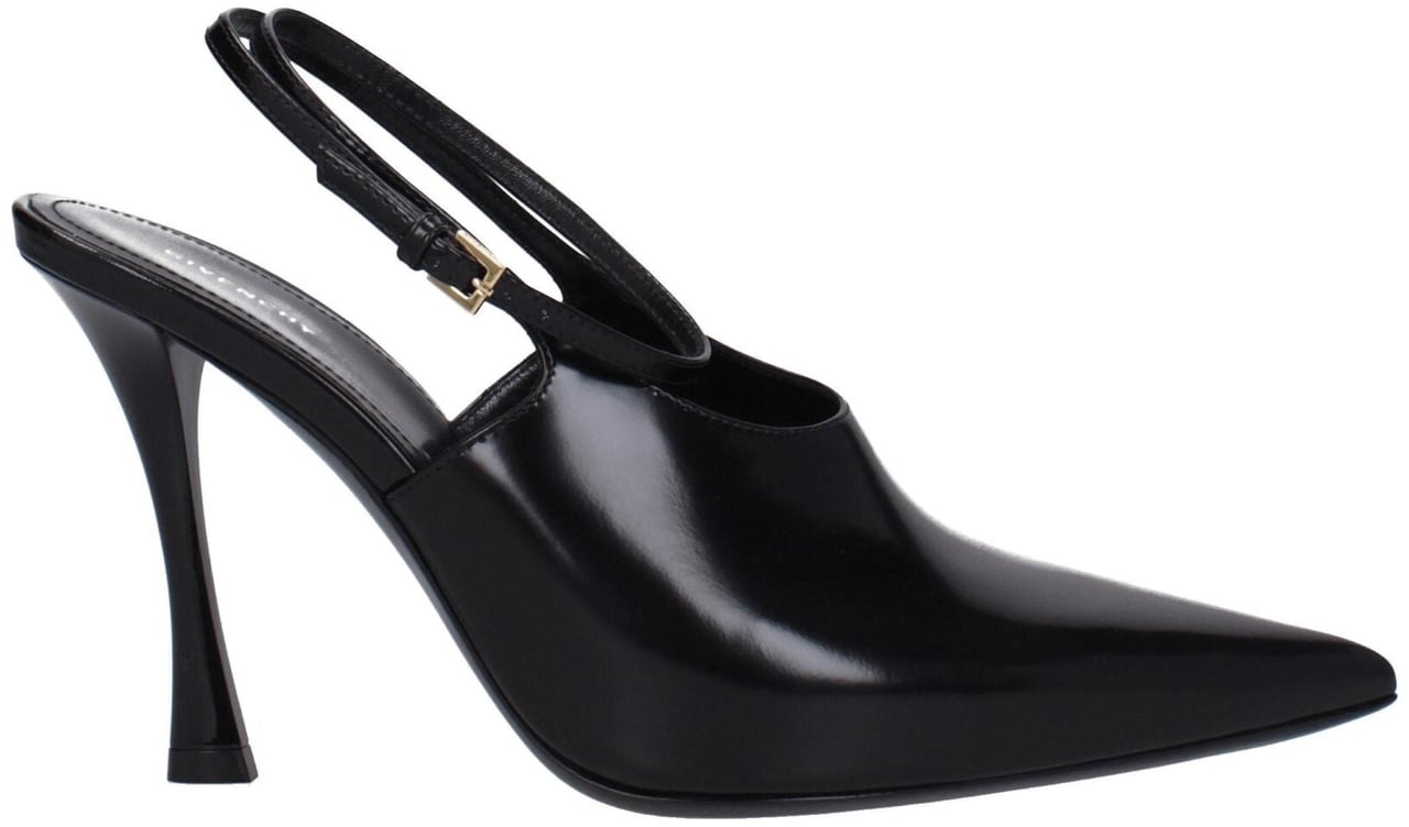 Givenchy Black Leather High Heel Pumps Zwart