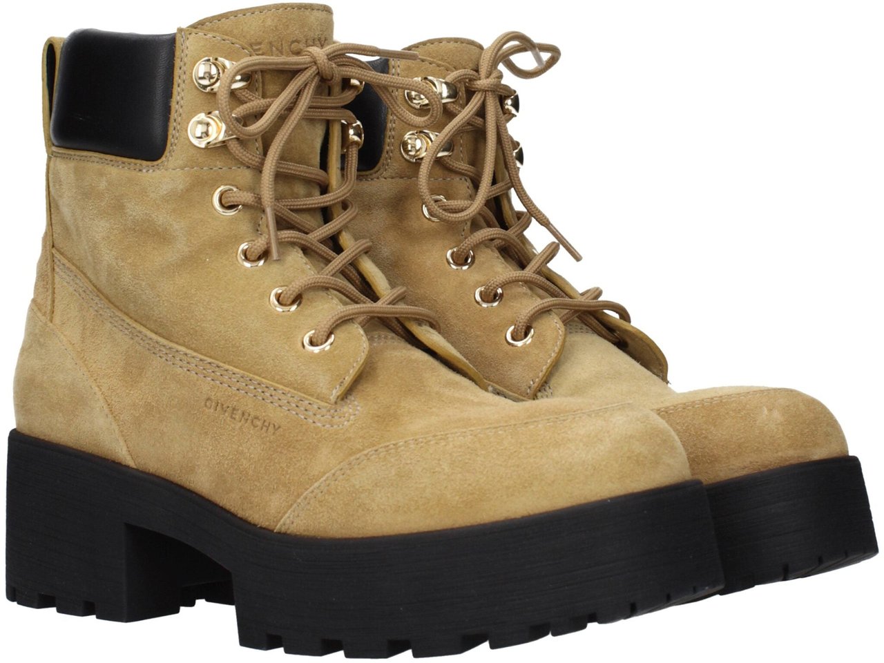 Givenchy Brown Leather Ankle Boots Bruin