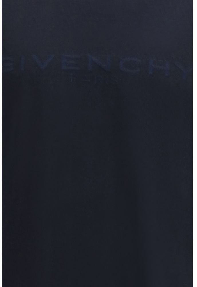 Givenchy Givenchy Blue Cotton T-Shirt Blauw