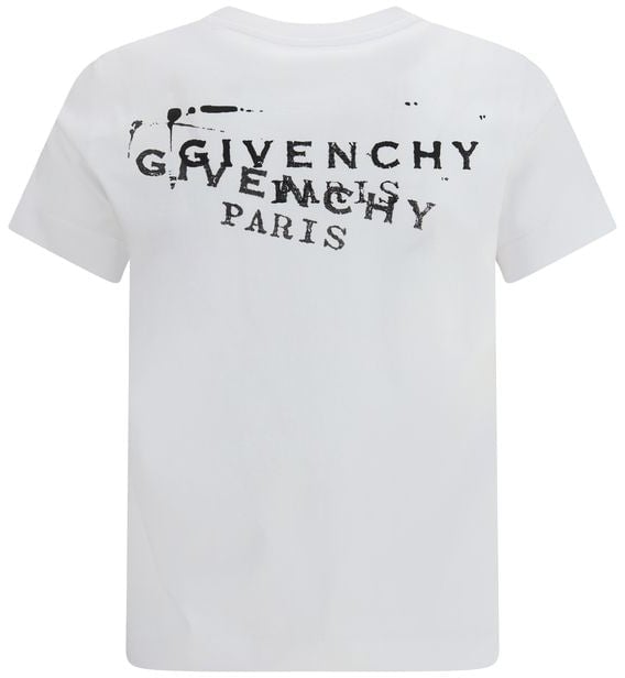 Givenchy Givenchy White Cotton T-Shirt Wit