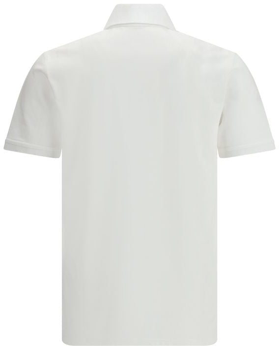 Givenchy White Cotton Polo Shirt Wit