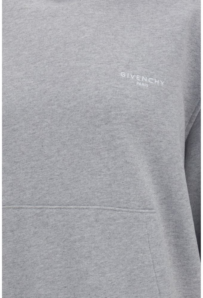 Givenchy Gray Cotton Sweatshirt Grijs