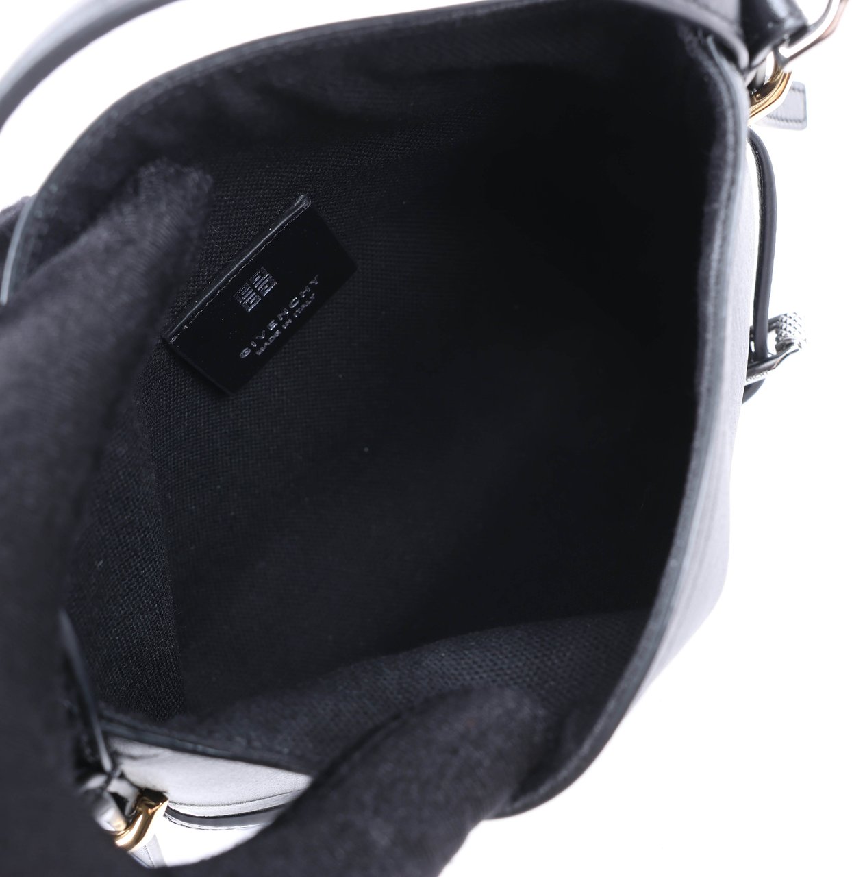 Givenchy Givenchy Voyeux Leather 2Way Shoulder Bag in Black Zwart