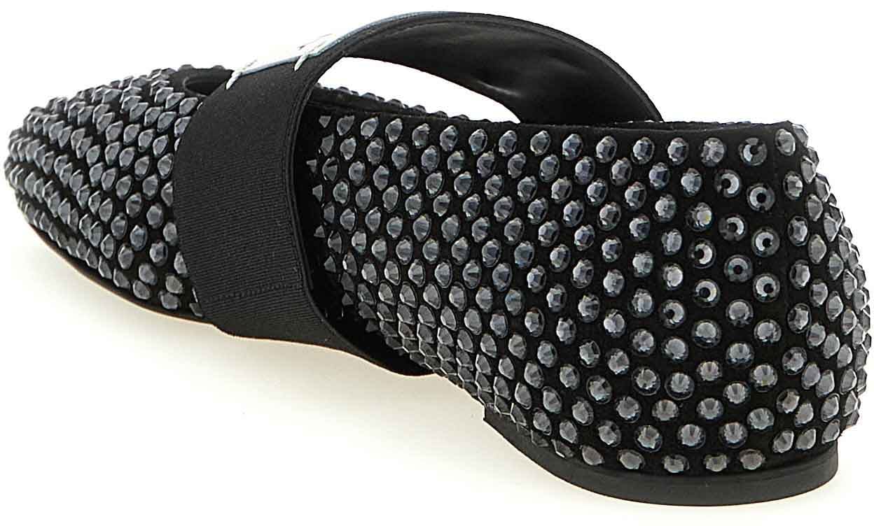 Givenchy Black Calfskin Ballet Flats Zwart