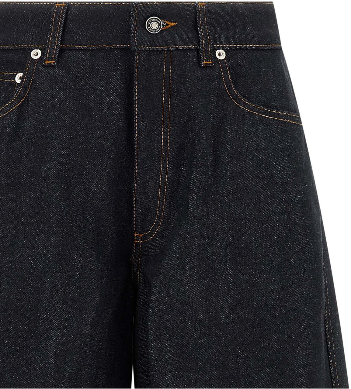 Givenchy Blue Cotton Flared Jeans Blauw