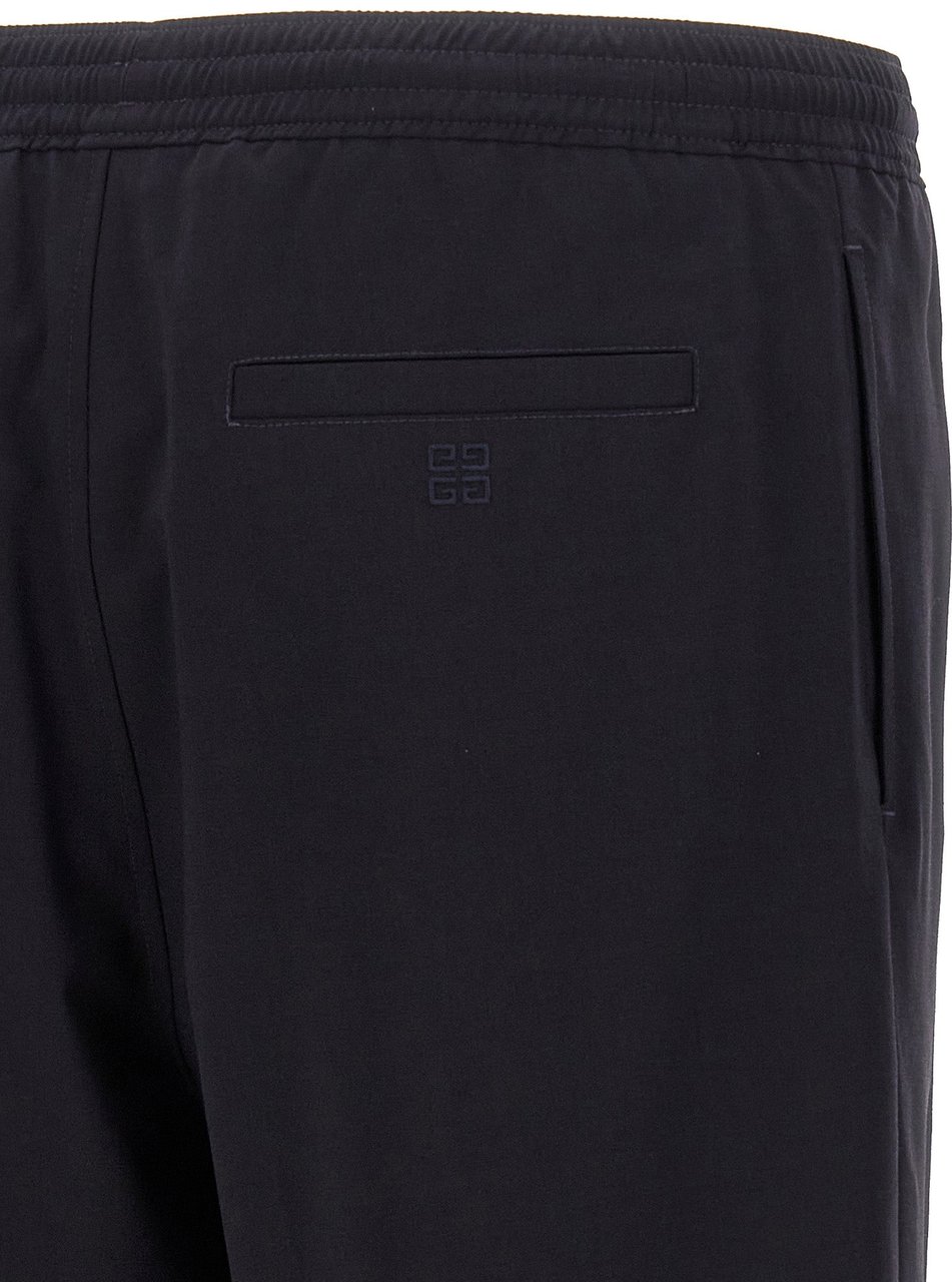 Givenchy Blue Elastane Bermuda Shorts Blauw