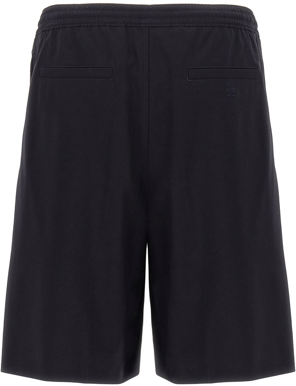 Givenchy Blue Elastane Bermuda Shorts Blauw
