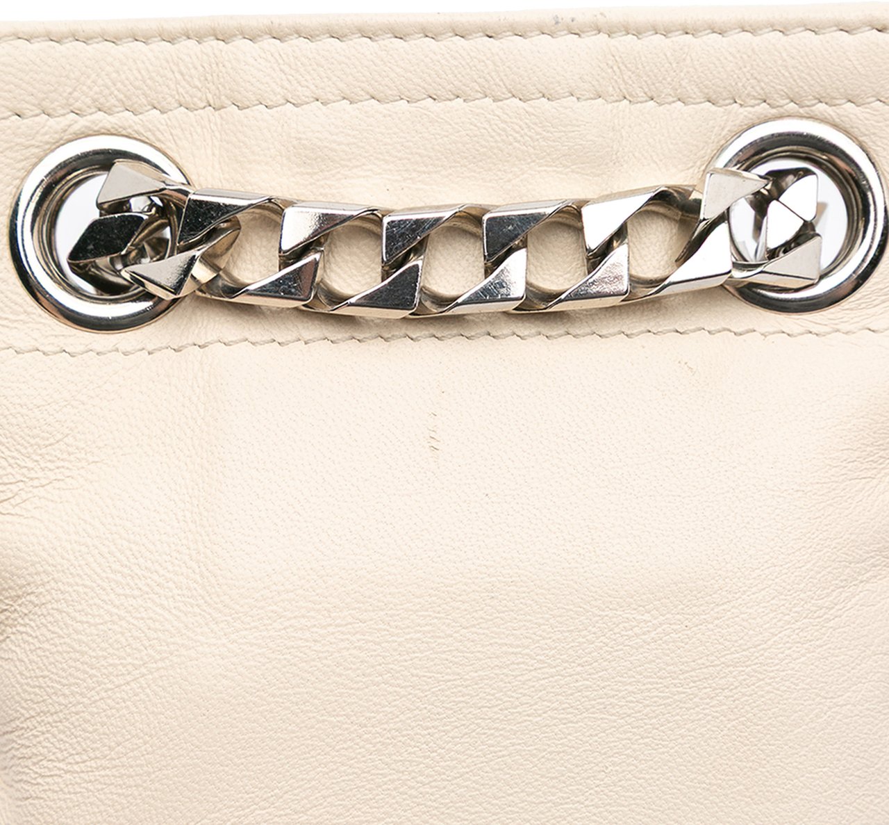 Givenchy Leather Shark Lock Chain Shoulder Bag Wit
