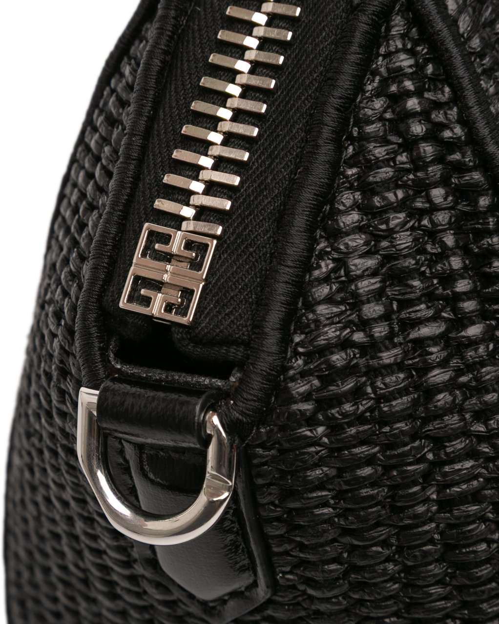 Givenchy Mini Raffia Antigona Satchel Zwart
