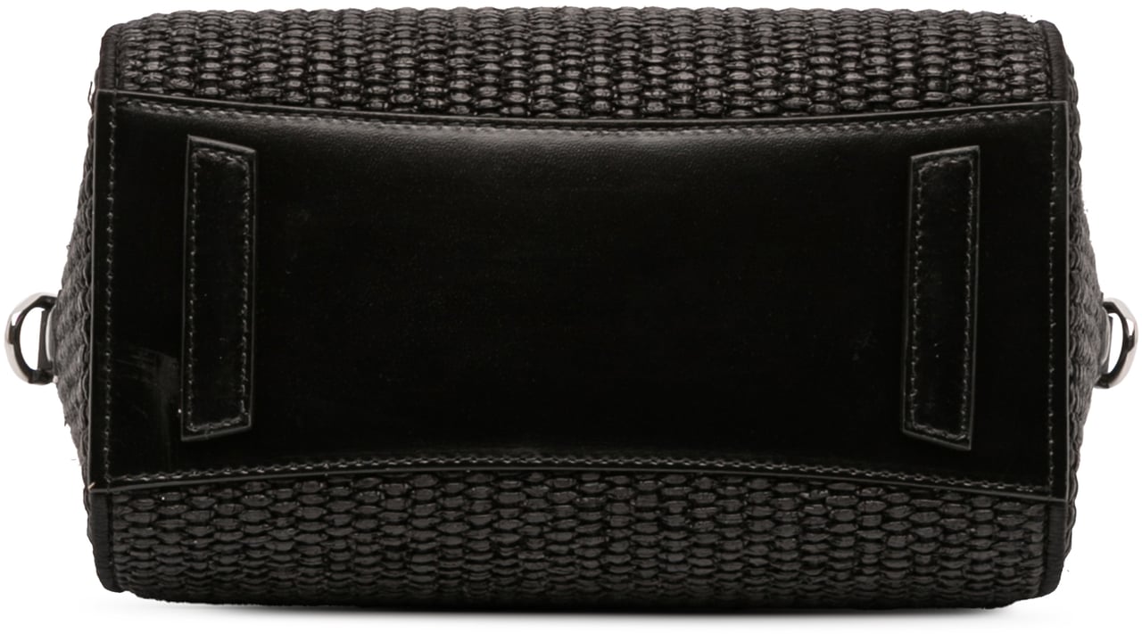 Givenchy Mini Raffia Antigona Satchel Zwart