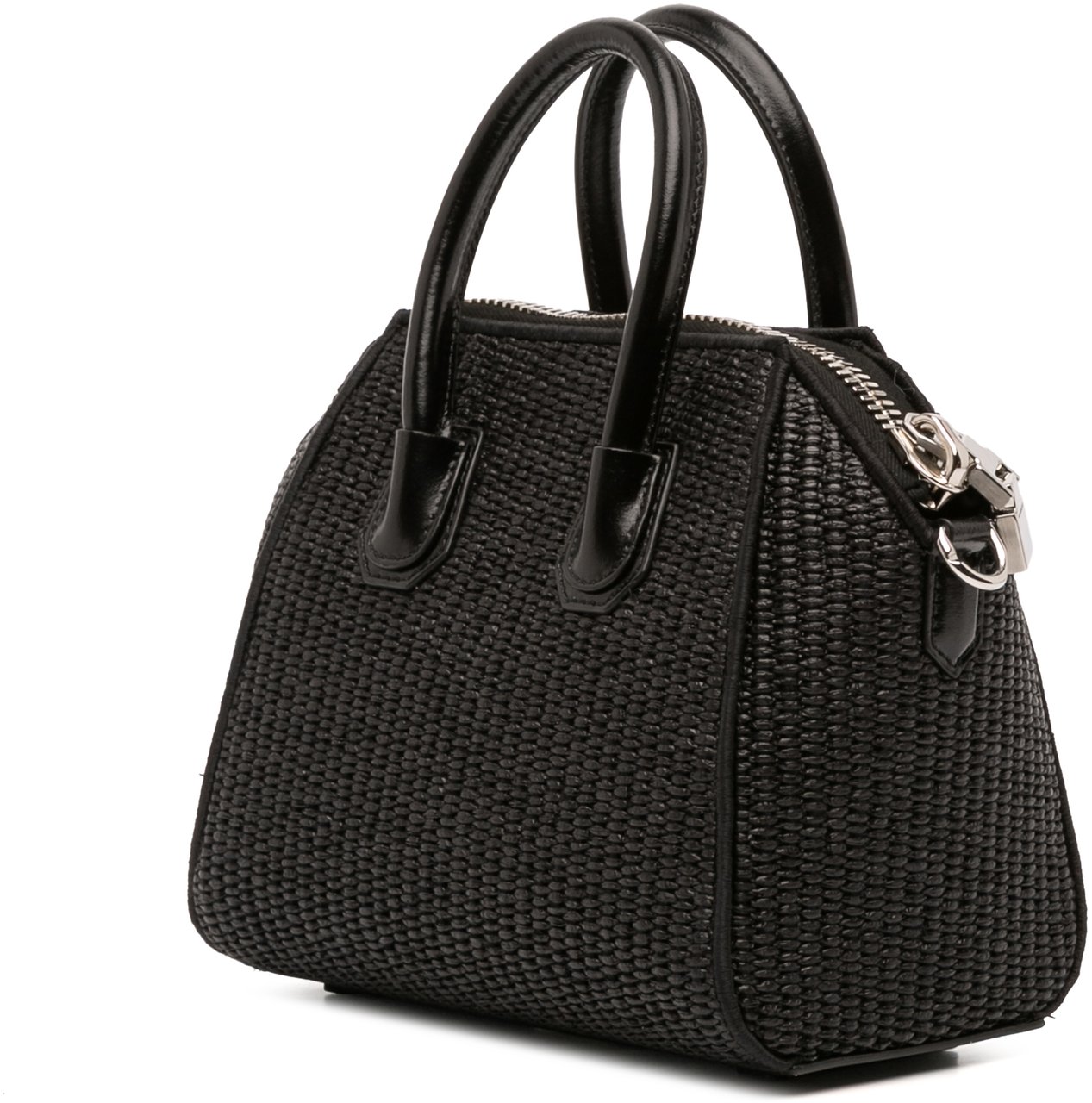 Givenchy Mini Raffia Antigona Satchel Zwart