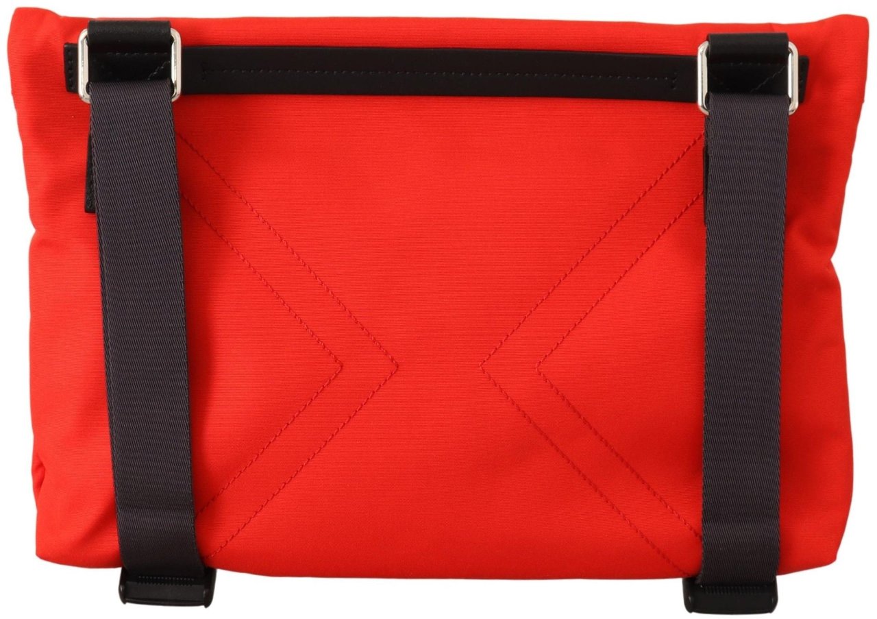 Givenchy Givenchy Red Polyamide Downtown Flat Crossbody Bag Rood