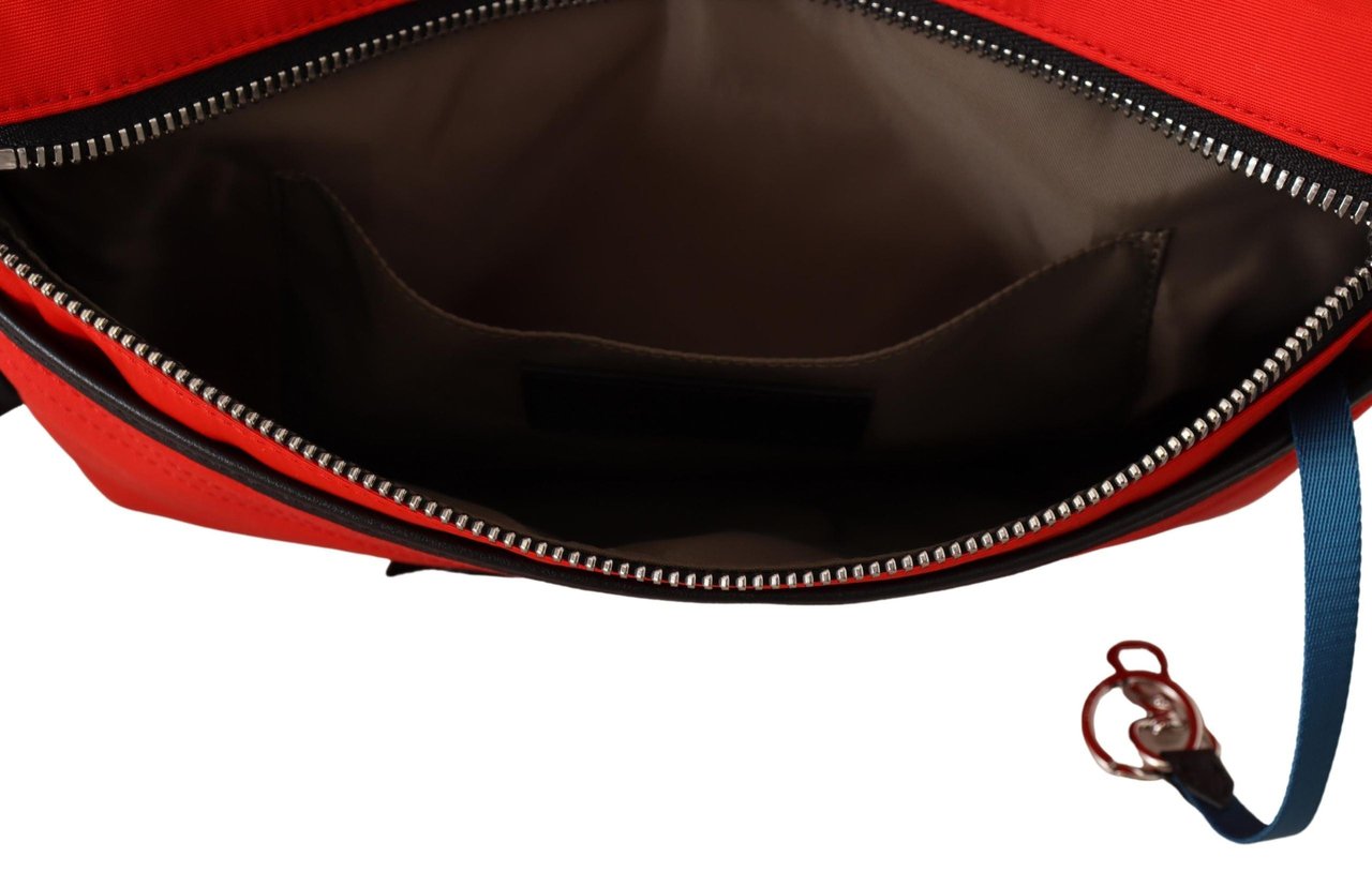 Givenchy Givenchy Red Polyamide Downtown Flat Crossbody Bag Rood