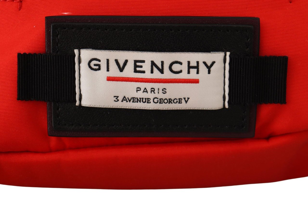 Givenchy Red Polyamide Downtown Large Bum Belt Bag Rood