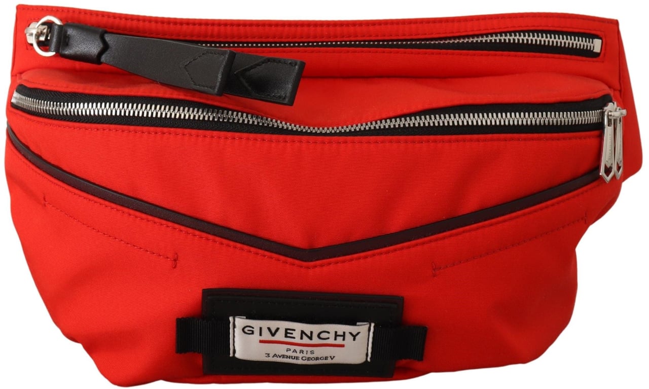 Givenchy Red Polyamide Downtown Large Bum Belt Bag Rood