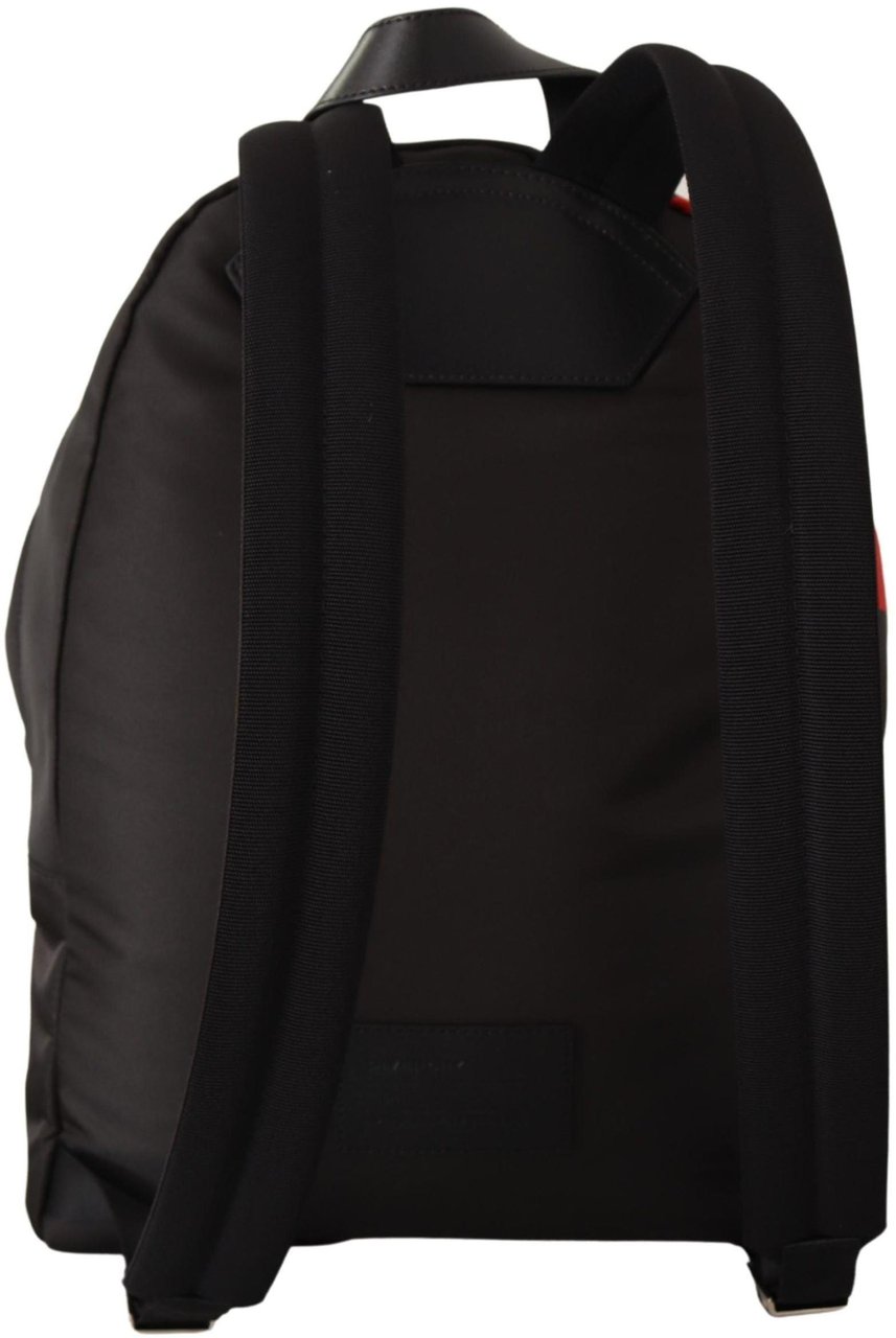 Givenchy Givenchy Red & Black Nylon Urban Backpack Zwart