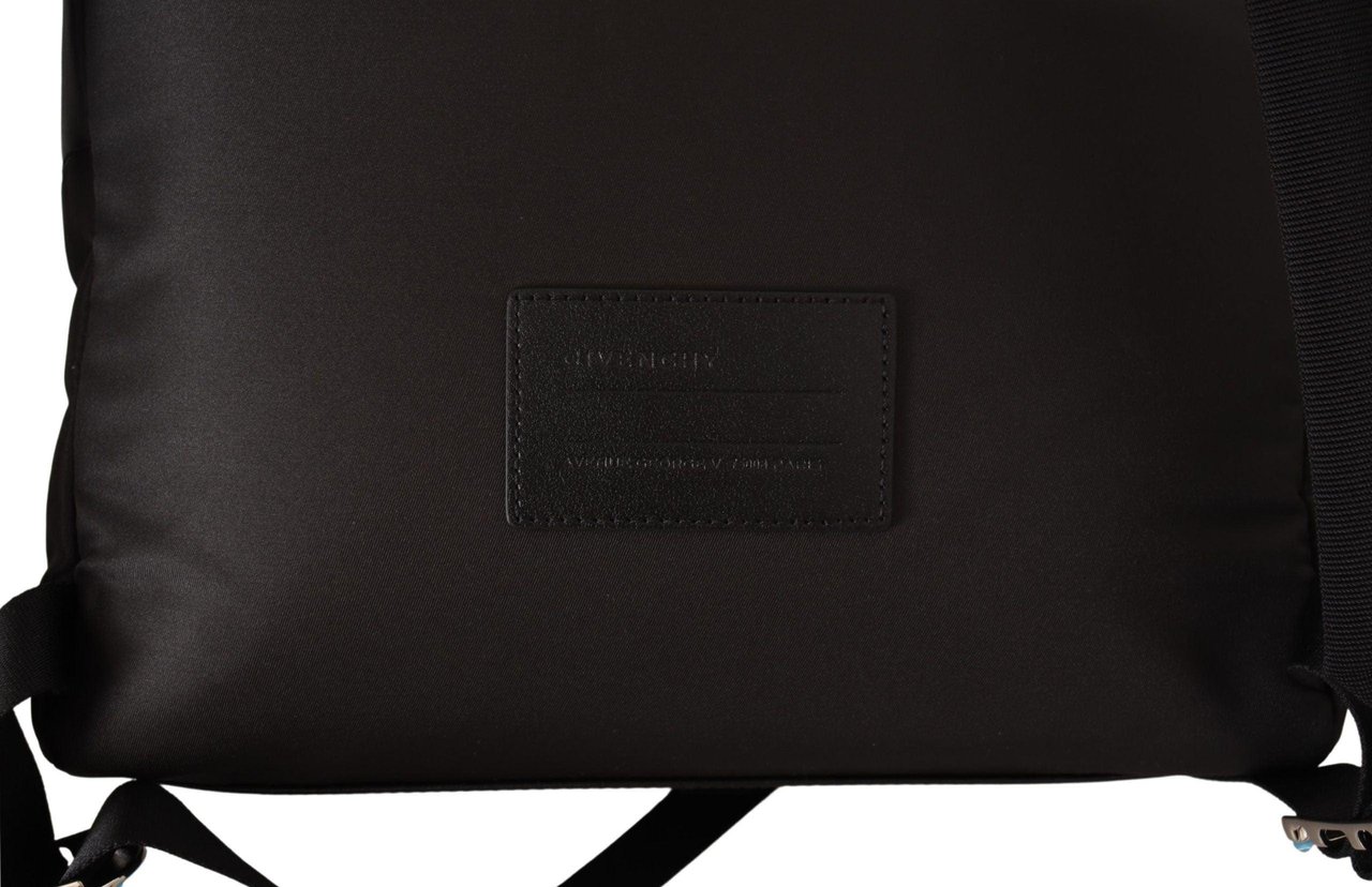 Givenchy Givenchy Red & Black Nylon Urban Backpack Zwart