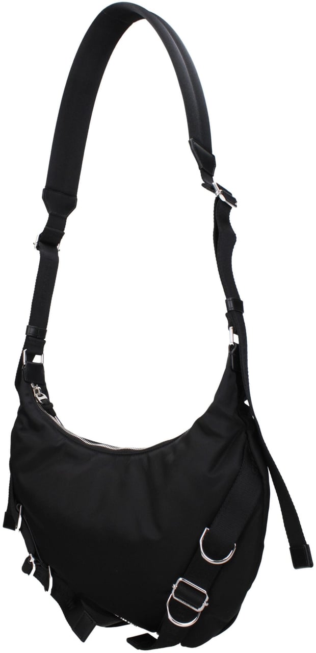 Givenchy Black Nylon Crossbody Bag Zwart