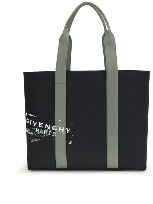 Givenchy Black Cotton Shoulder Bag Zwart