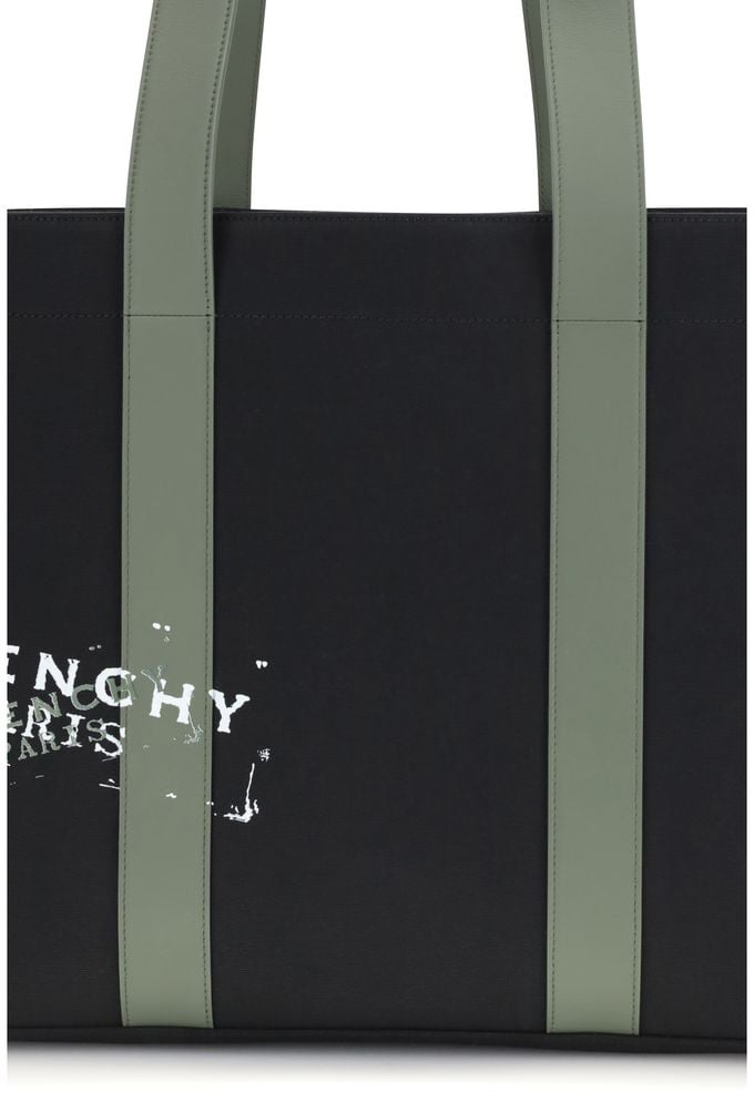 Givenchy Black Cotton Shoulder Bag Zwart