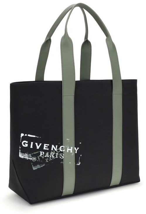 Givenchy Black Cotton Shoulder Bag Zwart