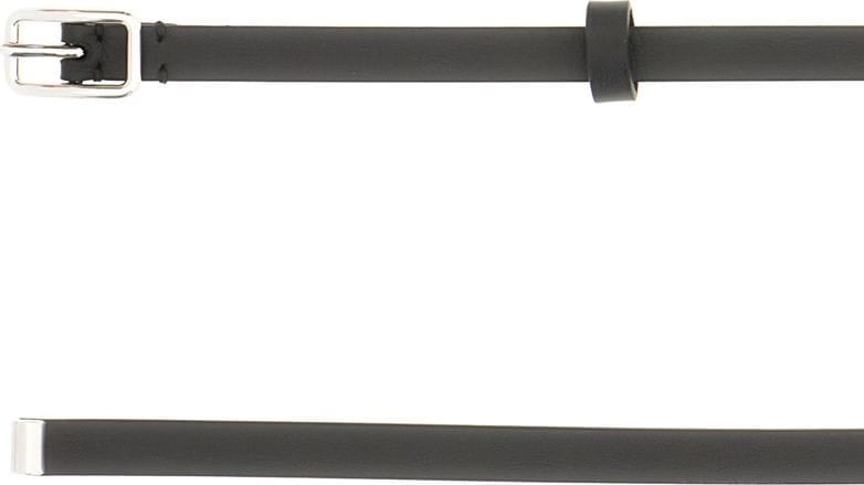 Givenchy Givenchy Black leather double belt Zwart